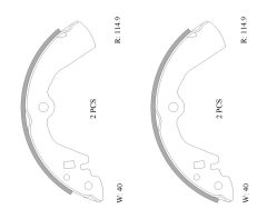 BOSCH 0986AB0042 — Колодки тормозные