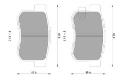 BOSCH 0986AB1182 — Колодки тормозные дисковые
