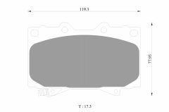 BOSCH 0986AB1366 — Plăcuțe de frână disc