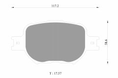 BOSCH 0986AB1369 — Plăcuțe de frână disc