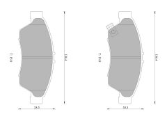BOSCH 0986AB1399 — Plăcuțe de frână disc