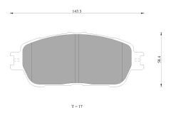 BOSCH 0986AB1402 — Plăcuțe de frână disc