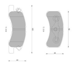 BOSCH 0986AB1467 — Plăcuțe de frână disc