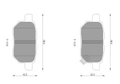 BOSCH 0986AB1664 — Plăcuțe de frână disc