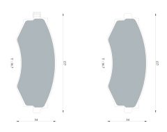 BOSCH 0986AB1697 — Колодки тормозные дисковые