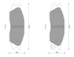 BOSCH 0986AB1718 — Колодки тормозные дисковые