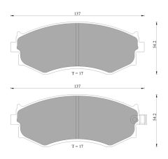BOSCH 0986AB2030 — Plăcuțe de frână disc