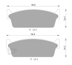 BOSCH 0986AB2038 — Plăcuțe de frână disc