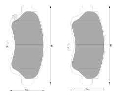 BOSCH 0986AB2068 — Колодки тормозные дисковые