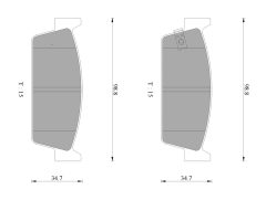 BOSCH 0986AB2079 — Plăcuțe de frână disc