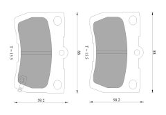 BOSCH 0986AB2265 — Plăcuțe de frână disc