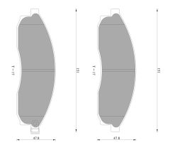 BOSCH 0986AB2278 — Plăcuțe de frână disc