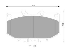 BOSCH 0986AB2280 — Plăcuțe de frână disc