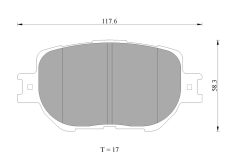 BOSCH 0986AB2284 — Plăcuțe de frână disc