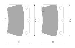 BOSCH 0986AB2331 — Plăcuțe de frână disc