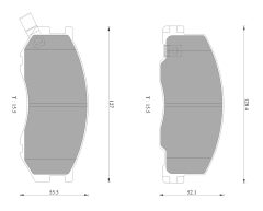 BOSCH 0986AB2333 — Колодки тормозные дисковые