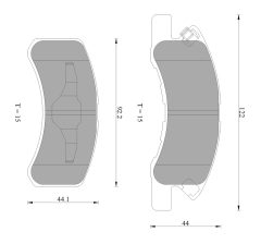 BOSCH 0986AB2421 — Plăcuțe de frână disc