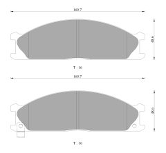 BOSCH 0986AB2467 — Plăcuțe de frână disc
