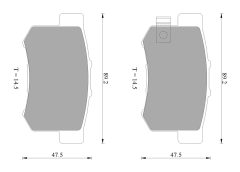 BOSCH 0986AB2553 — Колодки тормозные дисковые