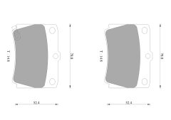 BOSCH 0986AB2738 — Plăcuțe de frână disc