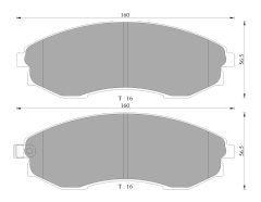 BOSCH 0986AB3035 — Plăcuțe de frână disc