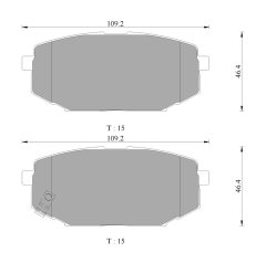 BOSCH 0986AB3068 — Plăcuțe de frână disc
