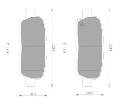 BOSCH 0986AB3076 — Plăcuțe de frână disc