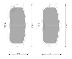 BOSCH 0986AB3084 — Колодки тормозные дисковые