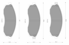 BOSCH 0986AB3144 — Plăcuțe de frână disc
