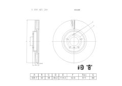 BOSCH 0986AB5294 — Disc de frână