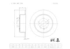 BOSCH 0986AB5399 — Disc de frână