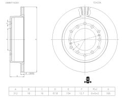 BOSCH 0986AB5402 — Disc de frână