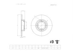 BOSCH 0986AB5463 — Тормозной диск