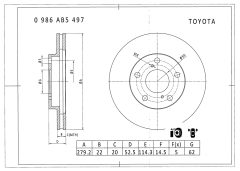 BOSCH 0986AB5497 — Disc de frână