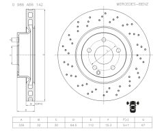 BOSCH 0986AB6142 — Disc de frână