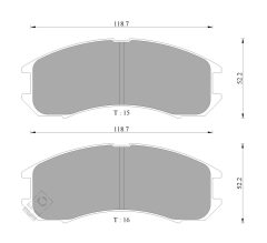 BOSCH 0986AB9024 — Plăcuțe de frână disc