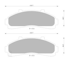 BOSCH 0986AB9187 — Plăcuțe de frână disc