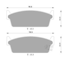 BOSCH 0986AB9250 — Plăcuțe de frână disc