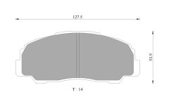 BOSCH 0986AB9255 — Plăcuțe de frână disc