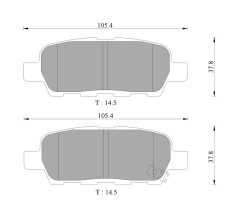 BOSCH 0986AB9283 — Plăcuțe de frână disc
