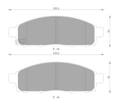 BOSCH 0986AB9346 — Plăcuțe de frână disc