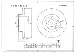 BOSCH 0986AB9823 — Disc de frână