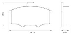 BOSCH 0986BB0013 — Колодки тормозные дисковые