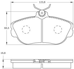 BOSCH 0986BB0098 — Plăcuțe de frână disc