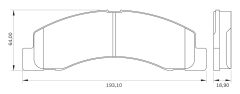 BOSCH 0986BB0111 — Plăcuțe de frână disc