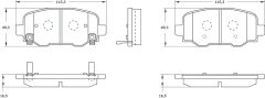 BOSCH 0986BB0122 — Колодки тормозные дисковые