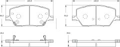 BOSCH 0986BB0126 — Колодки тормозные дисковые