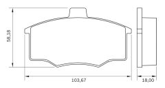 BOSCH 0986BB0262 — Колодки тормозные дисковые