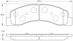 BOSCH 0986BB0278 — Plăcuțe de frână disc