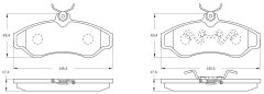 BOSCH 0986BB0285 — Plăcuțe de frână disc